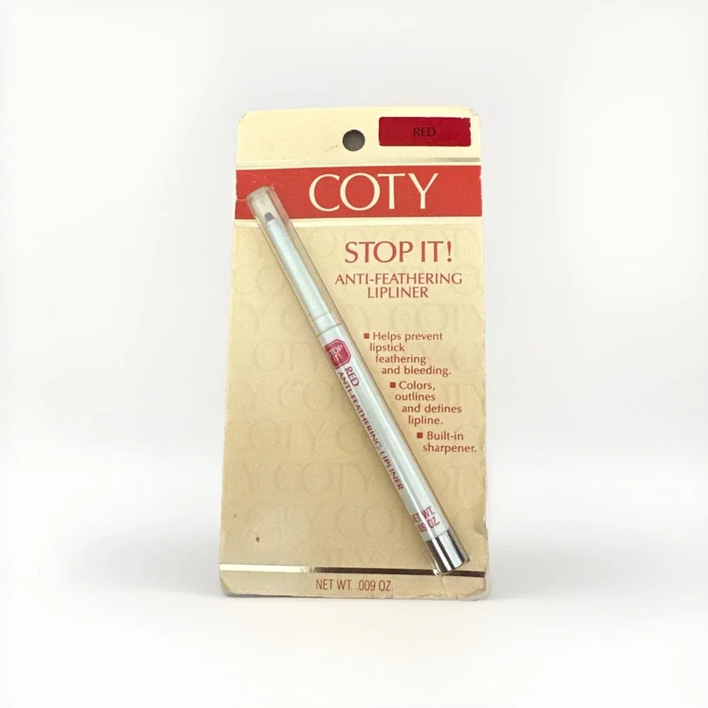 Vintage Coty  Stop It! Anti Feathering Lipliner‎ Red NOS Discontinued Rare